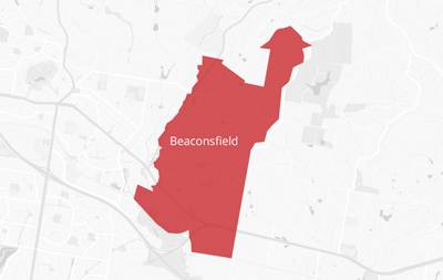 Map of the Beaconsfield area